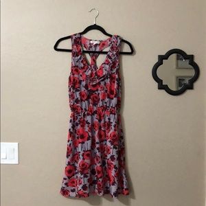 *final*Love Fire Racer Back Dress Floral Print  M